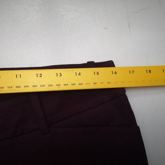 Merona Modern Ladies Size 10 Stretch Burgundy Narrow Legs Pants - Picture 9 of 11